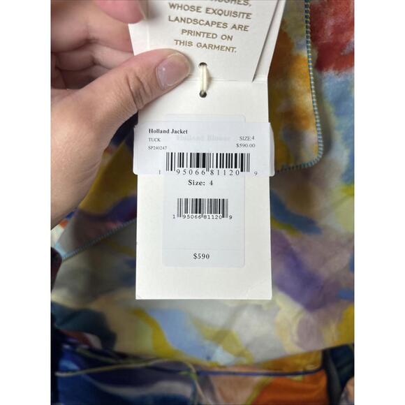 Ulla Johnson Holland Jacket, $590 NWT, Size 4, Runway 2024 - Picture 5 of 6